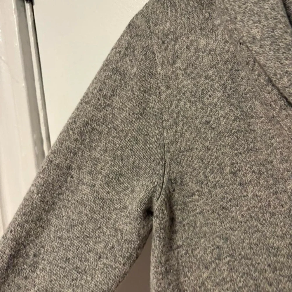 J Crew 100% lambs‎ wool grey cardigan slight oversized fit small